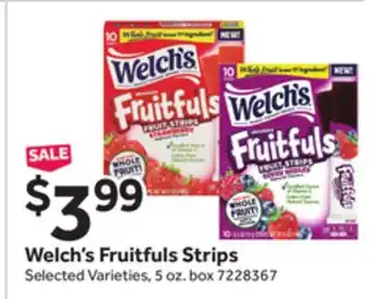 Stop&Shop Welch's Fruitfuls Strips offer