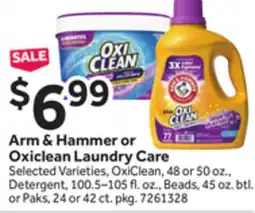 Stop&Shop Arm & Hammer or Oxiclean Laundry Care offer