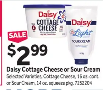 Stop&Shop Daisy Cottage Cheese or Sour Cream offer