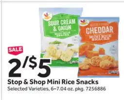 Stop&Shop Stop & Shop Mini Rice Snacks offer