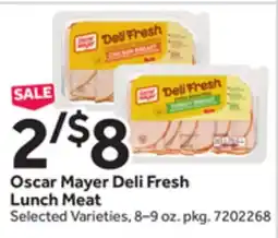 Stop&Shop Oscar Mayer Deli Fresh Lunch Meat offer