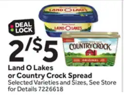 Stop&Shop Land O Lakes or Country Crock Spread offer