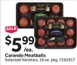 Stop&Shop Carando Meatballs offer