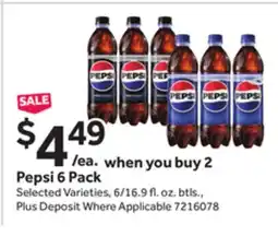 Stop&Shop Pepsi 6 Pack offer