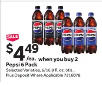 Stop&Shop Pepsi 6 Pack offer