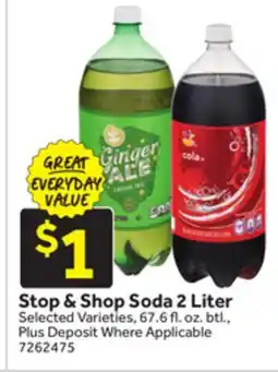 Stop&Shop Stop & Shop Soda 2 Liter offer