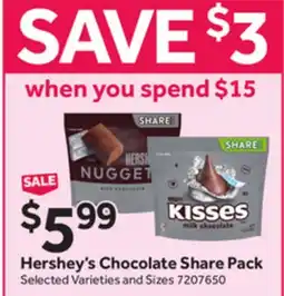 Stop&Shop Hershey's Chocolate Share Pack offer