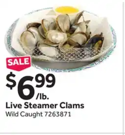 Stop&Shop Live Steamer Clams offer