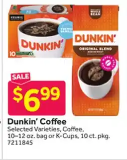 Stop&Shop Dunkin' Coffee offer