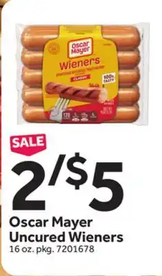 Stop&Shop Oscar Mayer Uncured Wieners offer