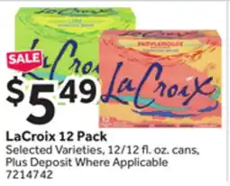 Stop&Shop LaCroix 12 Pack offer