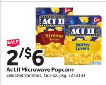 Stop&Shop Act II Microwave Popcorn offer