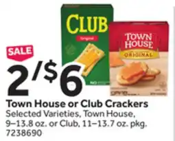 Stop&Shop Town House or Club Crackers offer