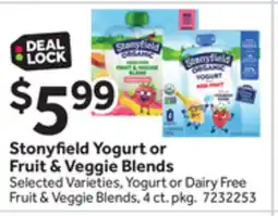 Stop&Shop Stonyfield Yogurt or Fruit & Veggie Blends offer