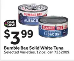 Stop&Shop Bumble Bee Solid White Tuna offer