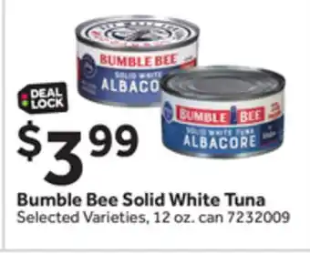 Stop&Shop Bumble Bee Solid White Tuna offer