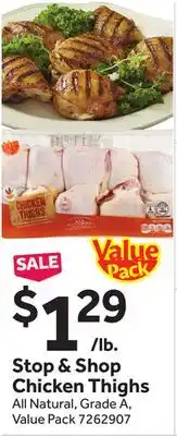 Stop&Shop Stop & Shop Chicken Thighs offer