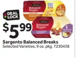 Stop&Shop Sargento Balanced Breaks offer