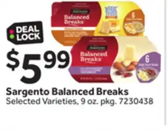 Stop&Shop Sargento Balanced Breaks offer