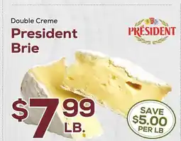 DeCicco & Sons Double Creme President Brie offer