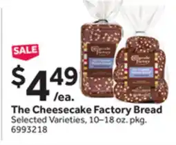Stop&Shop The Cheesecake Factory Bread offer