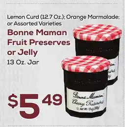 DeCicco & Sons Bonne Maman Fruit Preserves or Jelly offer