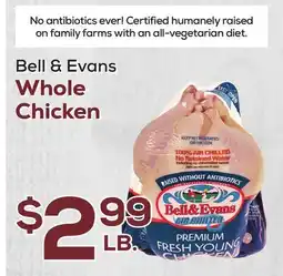 DeCicco & Sons Bell & Evans Whole Chicken offer