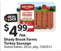 Stop&Shop Shady Brook Farms Turkey Sausage offer