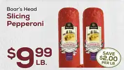 DeCicco & Sons Boar's Head Slicing Pepperoni offer