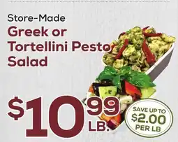 DeCicco & Sons Greek or Tortellini Pesto Salad offer
