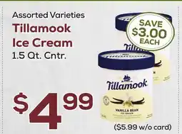 DeCicco & Sons Tillamook Ice Cream offer