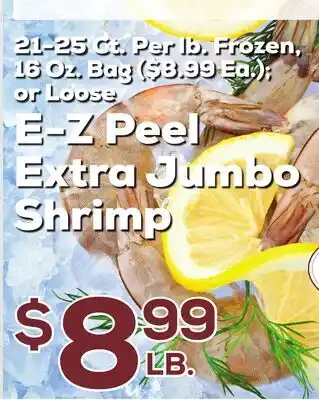 DeCicco & Sons E-Z Peel Extra Jumbo Shrimp offer