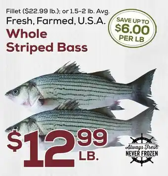 DeCicco & Sons Whole Striped Bass offer