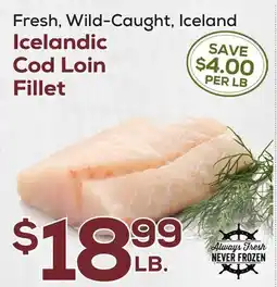 DeCicco & Sons Icelandic Cod Loin Fillet offer