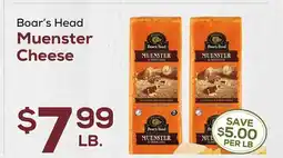 DeCicco & Sons Boar's Head Muenster Cheese offer