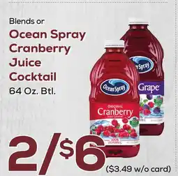 DeCicco & Sons Ocean Spray Cranberry Juice Cocktail offer