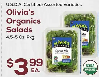 DeCicco & Sons Olivia's Organics Salads offer