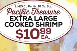 DeCicco & Sons Pacific Treasure EXTRA LARGE COOKED SHRIMP offer