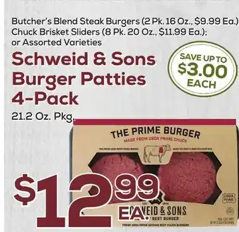 DeCicco & Sons Schweid & Sons Burger Patties offer