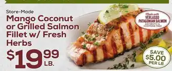 DeCicco & Sons Mango Coconut or Grilled Salmon Fillet w/Fresh Herbs offer