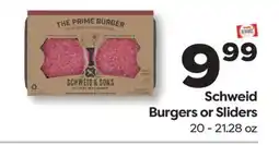 Weis Markets Schweid Burgers or Sliders offer