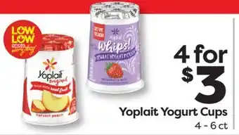 Weis Markets Yoplait Yogurt Cups offer