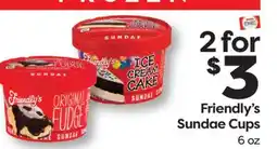 Weis Markets Friendly's Sundae Cups offer
