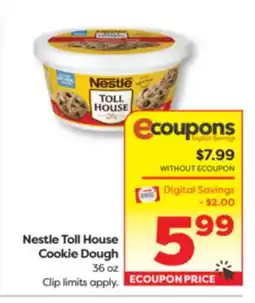 Weis Markets Nestle Toll House Cookie Dough offer