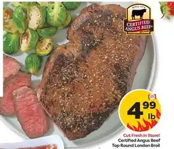 Weis Markets Certified Angus Beef Top Round London Broil offer