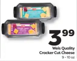 Weis Markets Weis Quality Cracker Cut Cheese offer