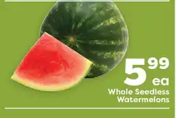 Weis Markets Whole Seedless Watermelons offer