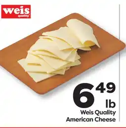 Weis Markets Weis Quality American Cheese offer