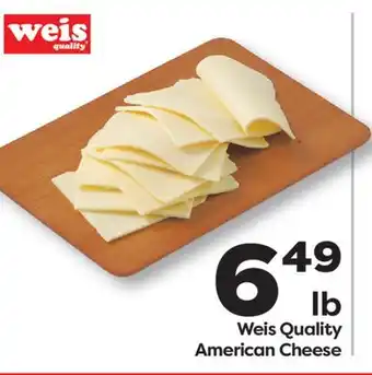 Weis Markets Weis Quality American Cheese offer
