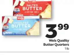 Weis Markets Weis Quality Butter Quarters offer